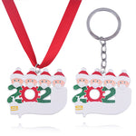 2020 Quarantine Christmas Tree Decoration Keychains